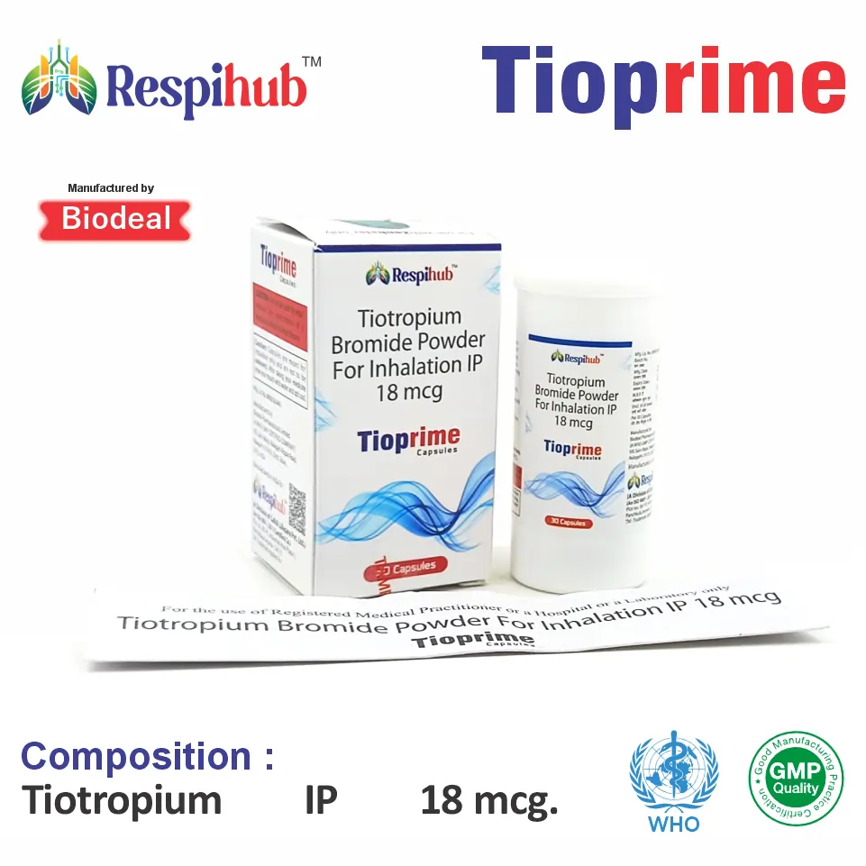 Tropiturm 18mg Inhaler at the best price in PCD Pharma Franchise for Anticholinergic and COPD Treatment.